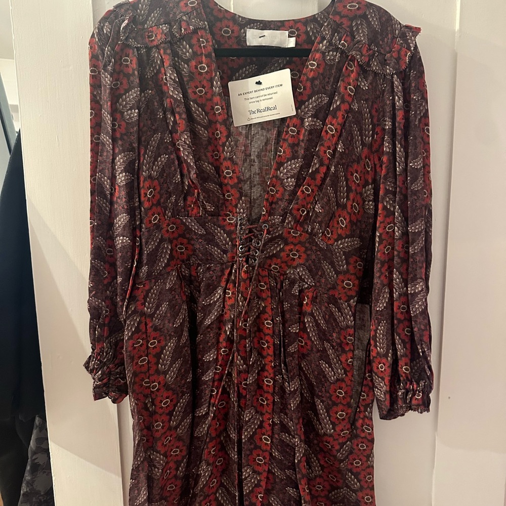 Floral Red Dress